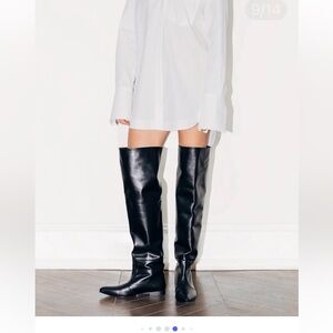 VINTAGE FOUNDRY Co.NYC LSt. 2014 Black Knee-High Women's Boots